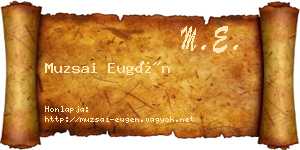 Muzsai Eugén névjegykártya